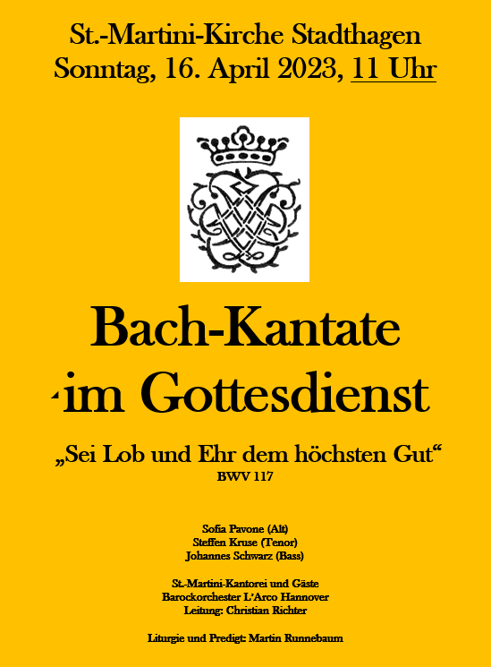 Bachkantate im Gottesdienst