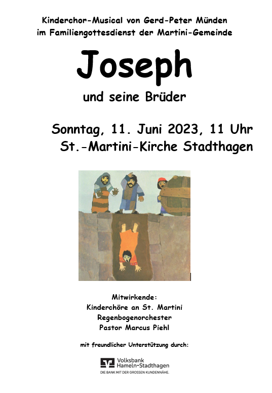Joseph und seine Brüder - Kinderchormusical im Familiengottesdienst