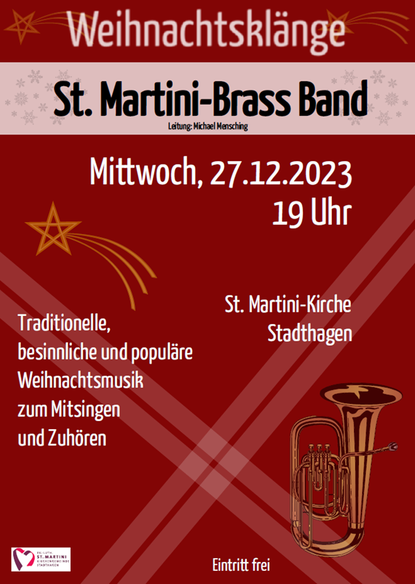 "Weihnachtsklänge" - Konzert der St. Martini Brass Band