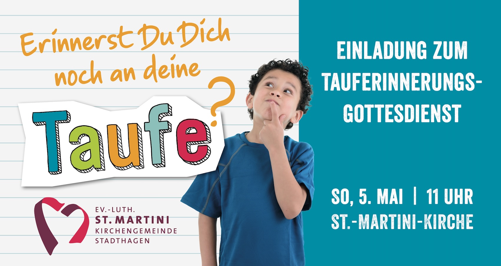 Tauferinnerungsgottesdienst am 05. Mai