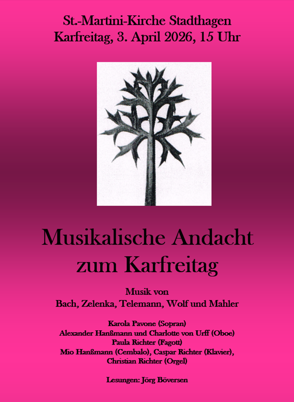 Musikalische Andacht am Karfreitag
