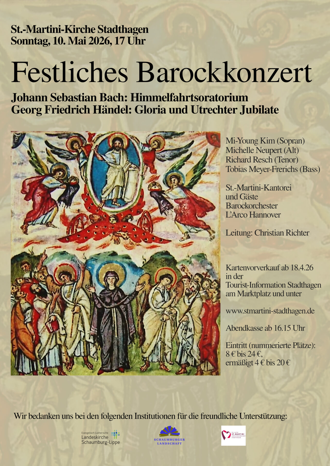 Festliches Barockkonzert mit Bachs Himmelfahrtsoratorium
