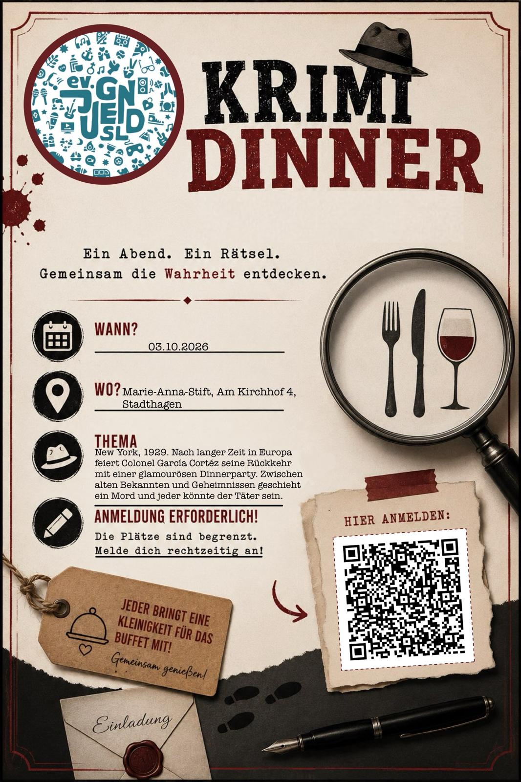 Krimi-Dinner im Marie-Anna-Stift