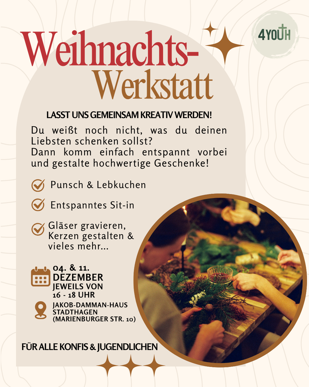 Weihnachtswerkstatt mit Denise